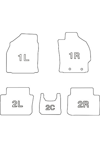 クラッツィオ フロアマット ヤリス ガソリン MXPA15 ET-1129 トヨタ スタンダードタイプ 立体 Clazzio_画像5