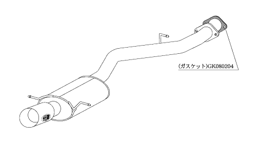 柿本改 マフラー カキモトR スポーツマフラー マツダ RX-7 E/GF-FD3S ZS301 カキモト_画像2