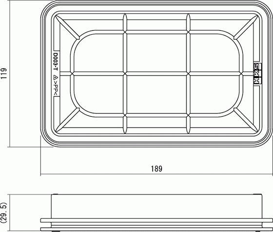 エアフィルター ソニカ L415S 70017-AD103 HKS スーパーエアフィルター ダイハツ 送料無料_画像2