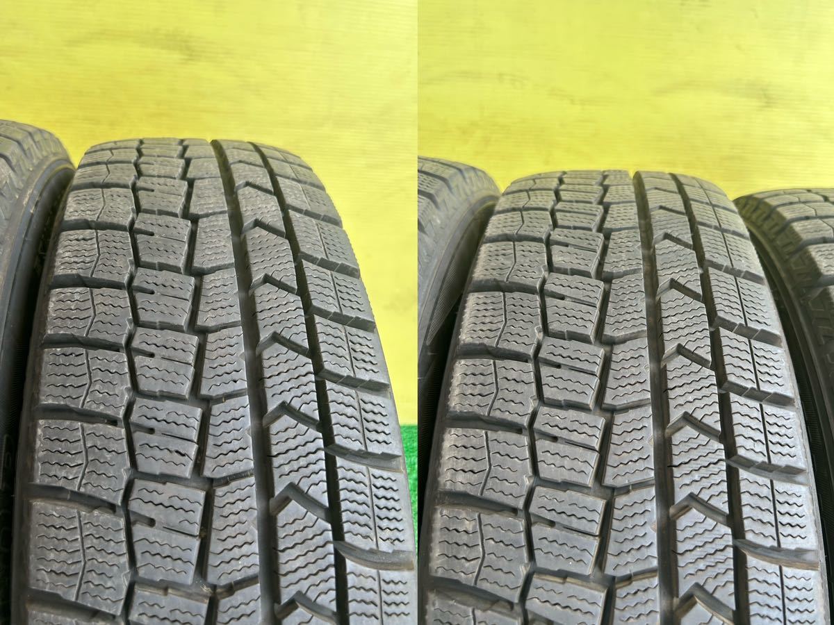 ★バリ山175/65R15 スダットレス DUNLOP WINTER MAXX タイヤアルミセット ホンダ純正ENKEI 4穴 PCD100ET+48 15×5.5Jハブ56mm インサイト_画像4