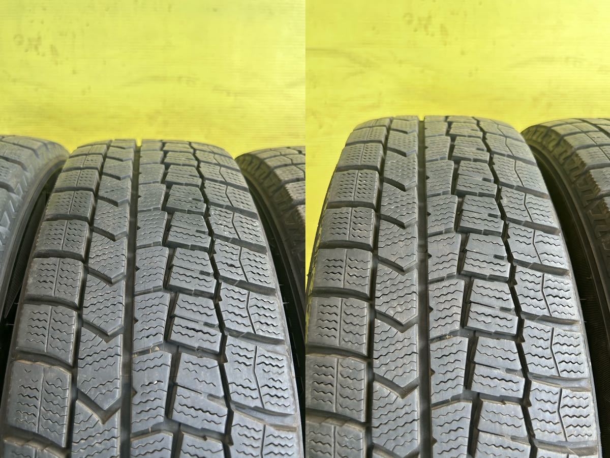 ★バリ山175/65R15 スダットレス DUNLOP WINTER MAXX タイヤアルミセット ホンダ純正ENKEI 4穴 PCD100ET+48 15×5.5Jハブ56mm インサイト_画像5