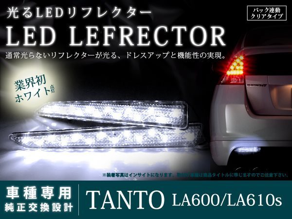 LA600/LA610系タント カスタム 高輝度28LEDリフレクター クリア_画像1