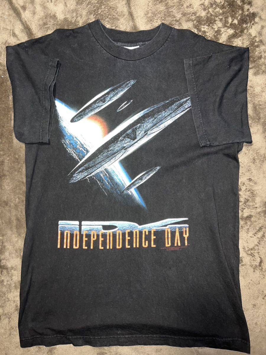 90s ヴィンテージ INDEPENDENCE DAY Tシャツ 映画 ムービー インデペンデンス・デイ アメリカ独立記念日 STANLEY DESANTIS アメリカ製