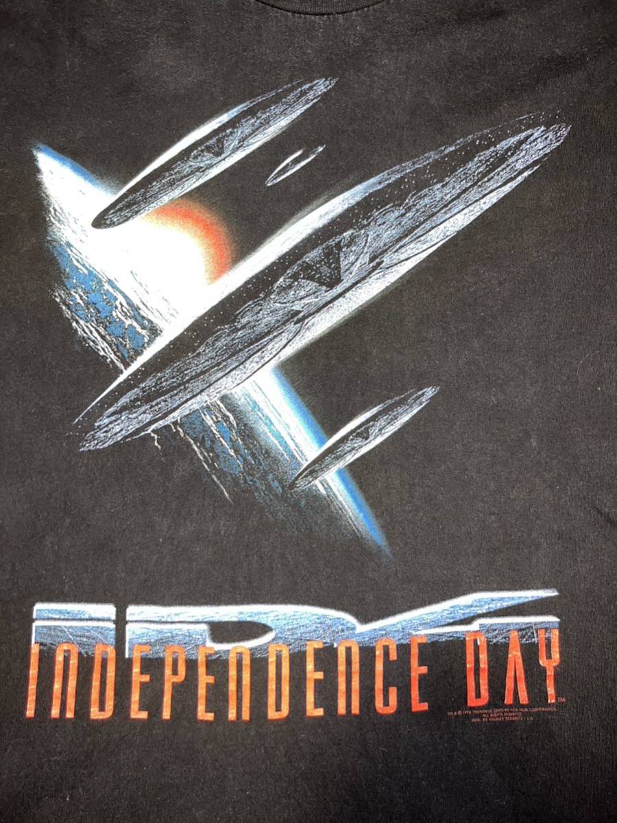 90s ヴィンテージ INDEPENDENCE DAY Tシャツ 映画 ムービー インデペンデンス・デイ アメリカ独立記念日 STANLEY DESANTIS アメリカ製