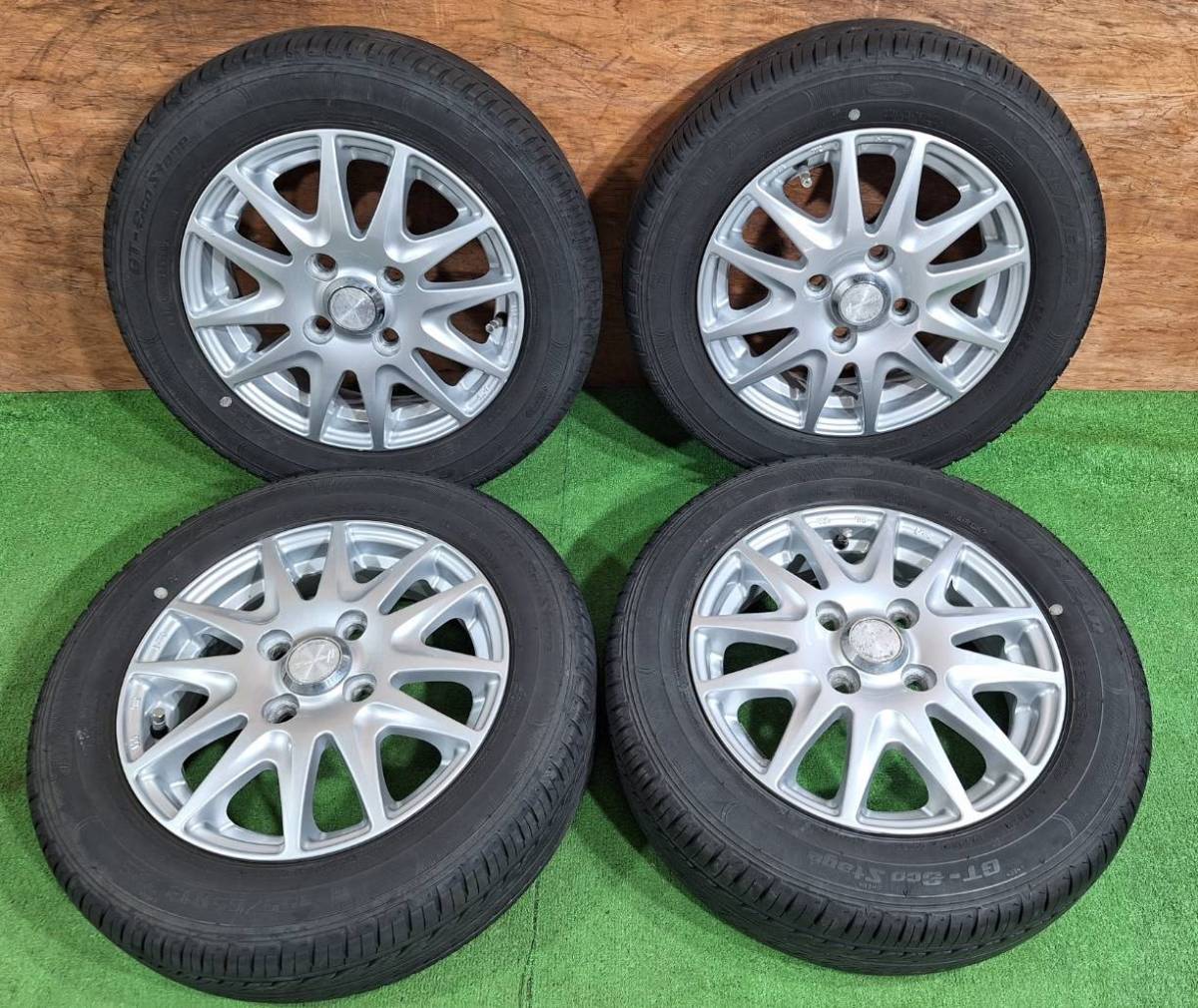 155/65R13 グッドイヤー/GT-ECOSTAGE 【2020年】社外アルミ 13×4.00B ET42 4H/100