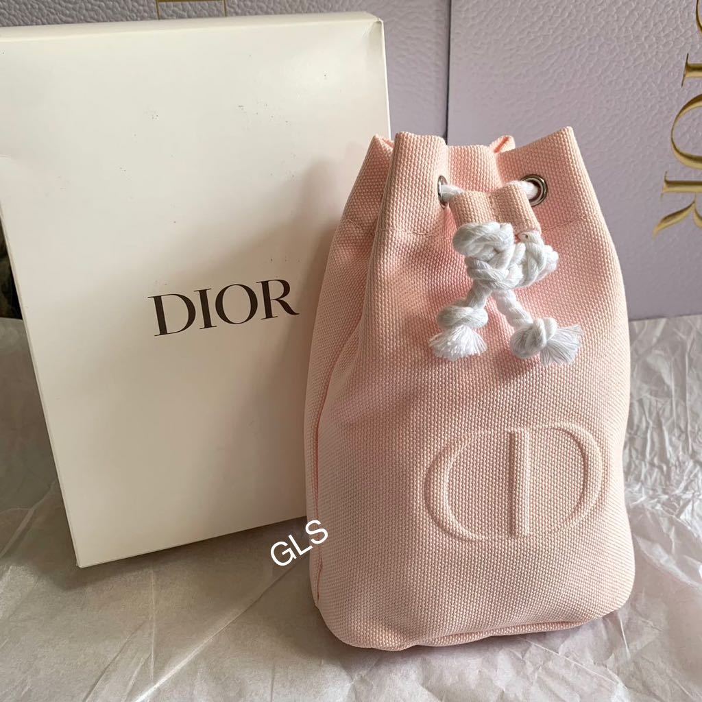 未使用本物 christian dior カプチュールトータル 巾着ポーチ ピンク 