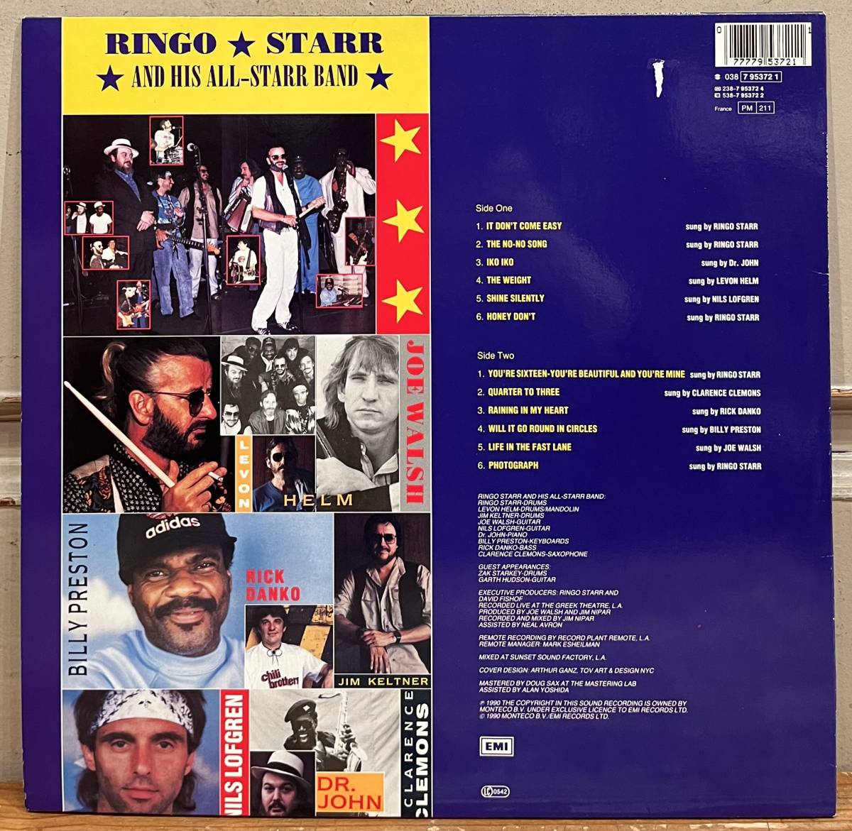 ◇EUオリジナル盤LP◇Ringo Starr And His All-Starr Band 038-79 5372 1 リンゴ・スター The Beatles ビートルズ Dr. John Billy Preston_画像3