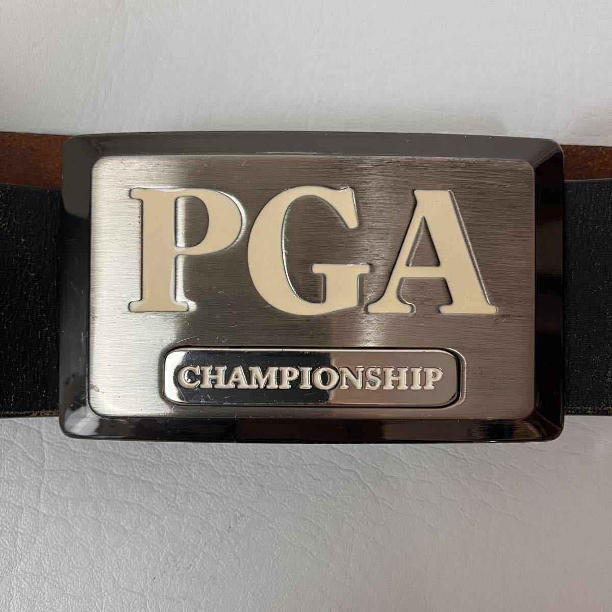 PGA CHAMPIONSHIP メンズ ベルト 黒 ブラック プロゴルフ協会 golf カジュアル スポーツ ウェア