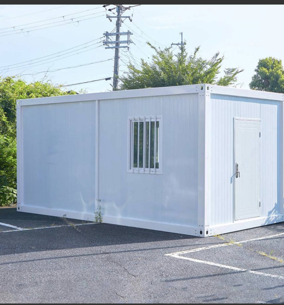  new goods [ exhibition goods equipped! Hyogo prefecture from delivery of goods ] construction type unit house container house temporary housing warehouse storage room office work place temporary house smoking place 2