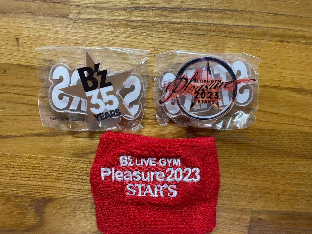 B'z LIVE-GYM Pleasure 2023 -STARS- ガチャガチャ リストバンド赤