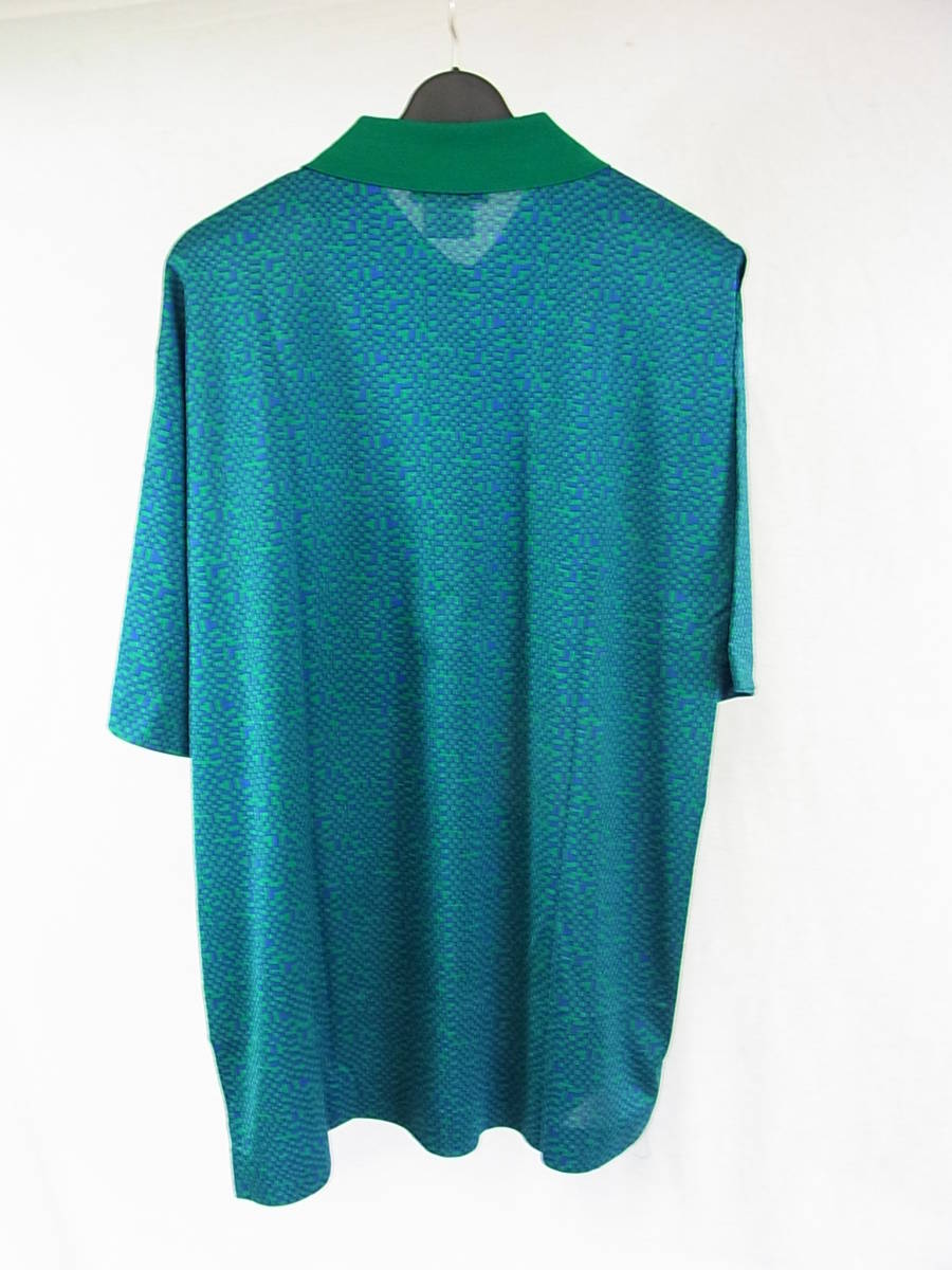 ## Hermes * новый товар рубашка-поло с коротким рукавом L( зеленый )##