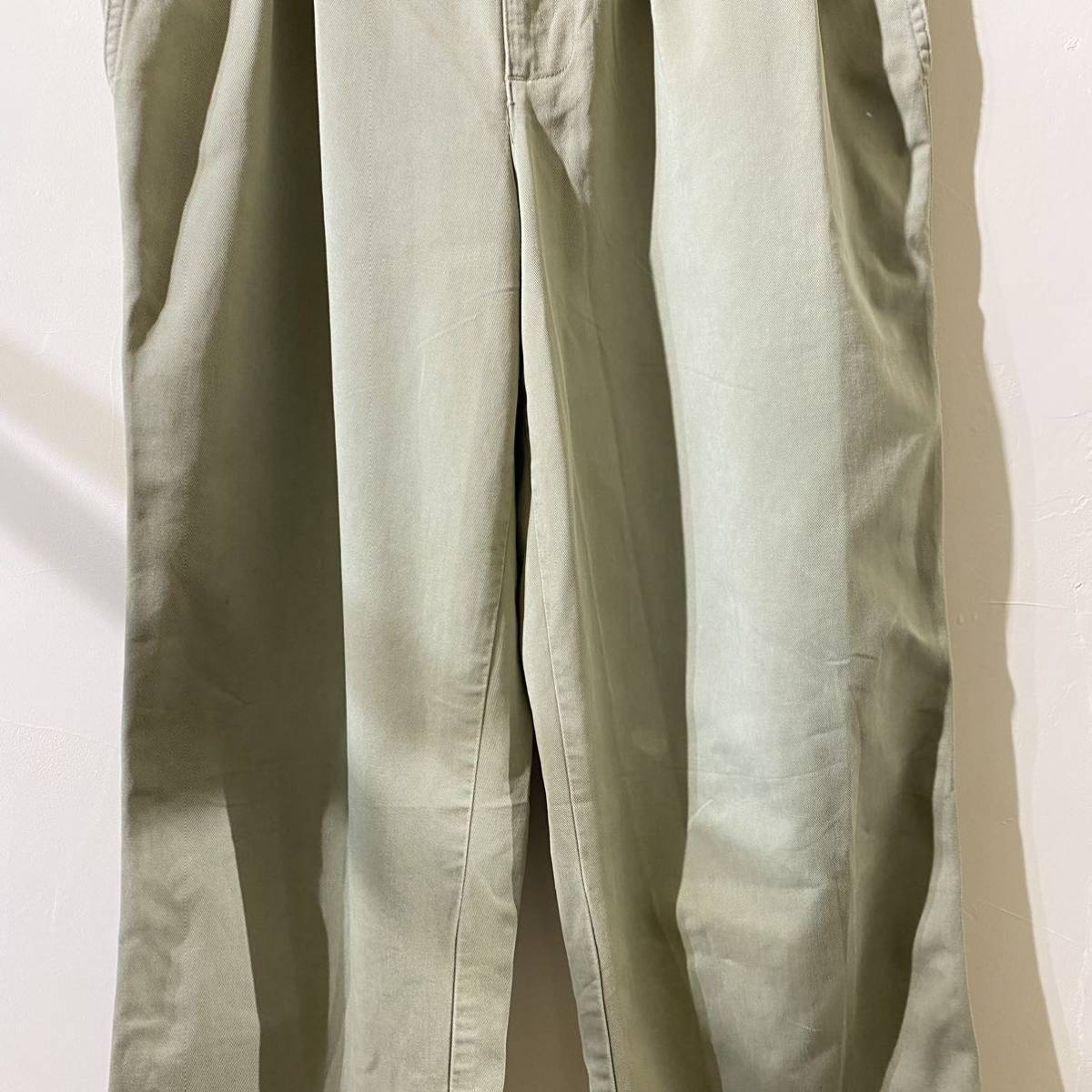 vintage euro cotton paint slacks pants ヨーロッパ古着 ビンテージ ワイドパンツ ワークパンツ コットンスラックス ペイントパンツ 80s_画像3