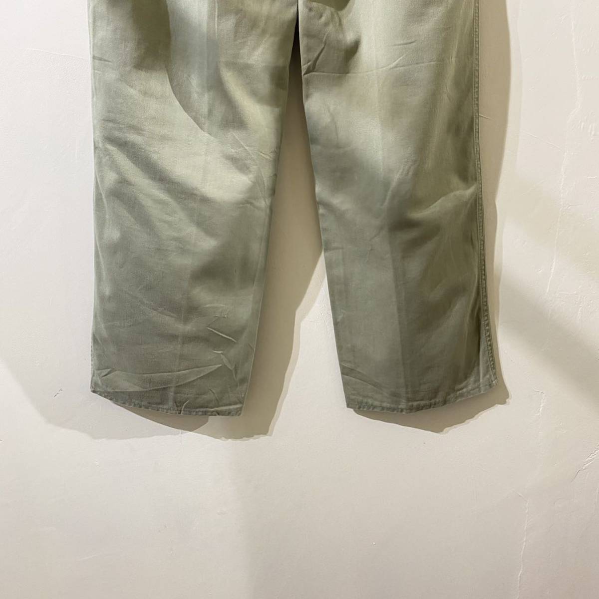 vintage euro cotton paint slacks pants ヨーロッパ古着 ビンテージ ワイドパンツ ワークパンツ コットンスラックス ペイントパンツ 80s_画像8