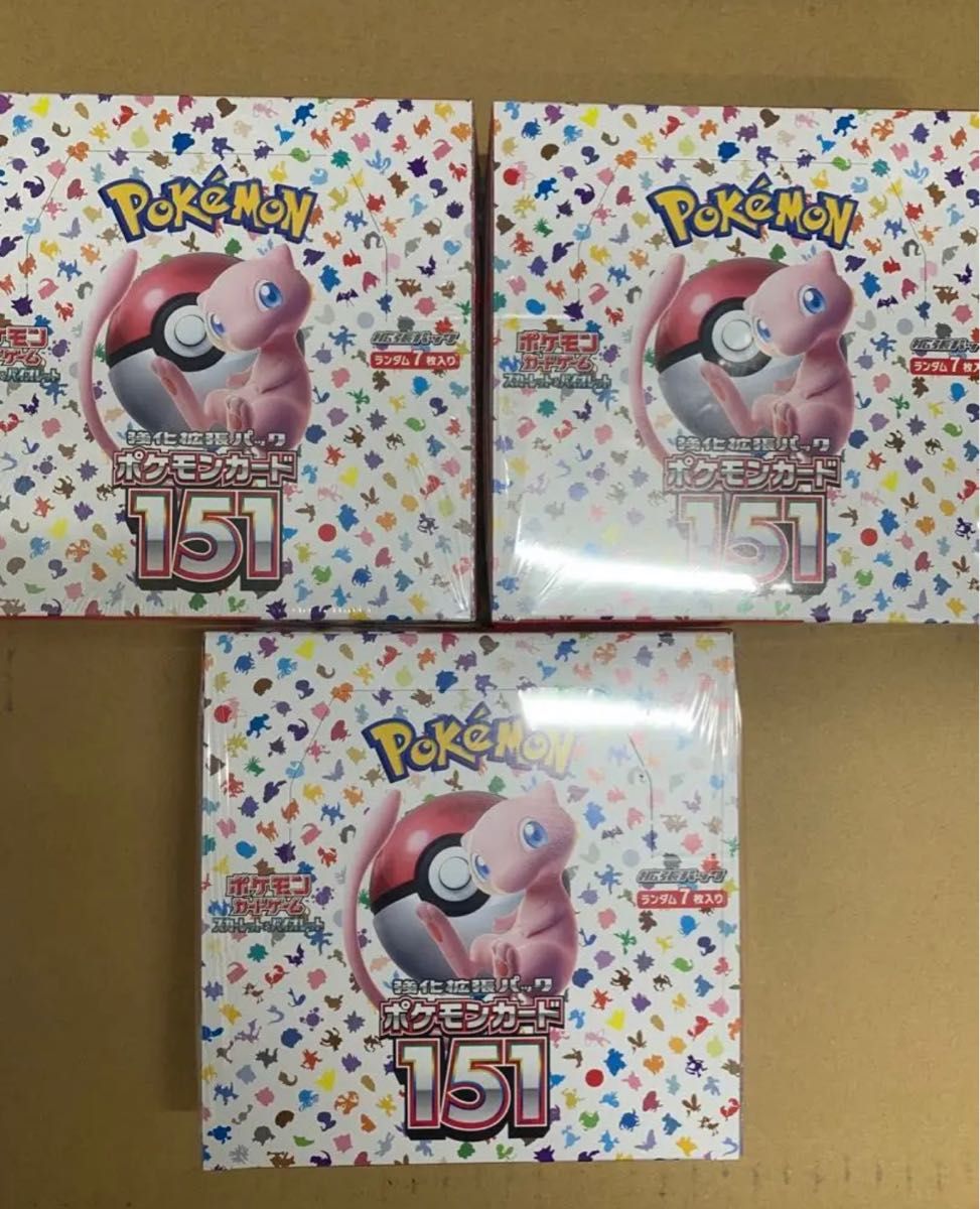 ポケモンカード 151 シュリンク付き 3BOX|PayPayフリマ