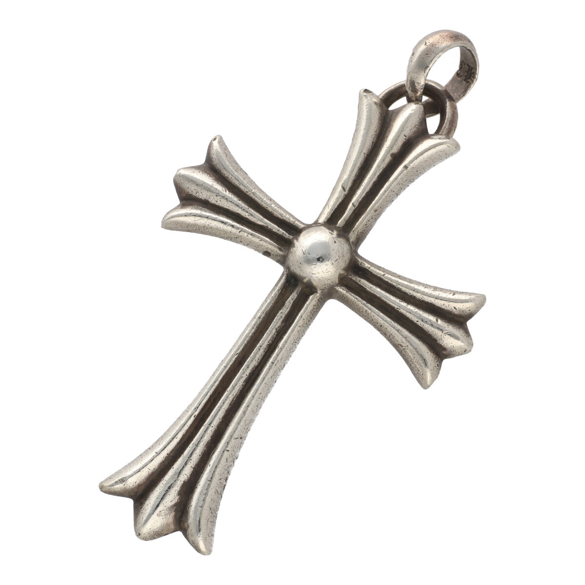 [ б/у ] CHROME HEARTS Chrome Hearts Large CH Cross Wbe il серебряный колье подвеска очарование 22005986 RS