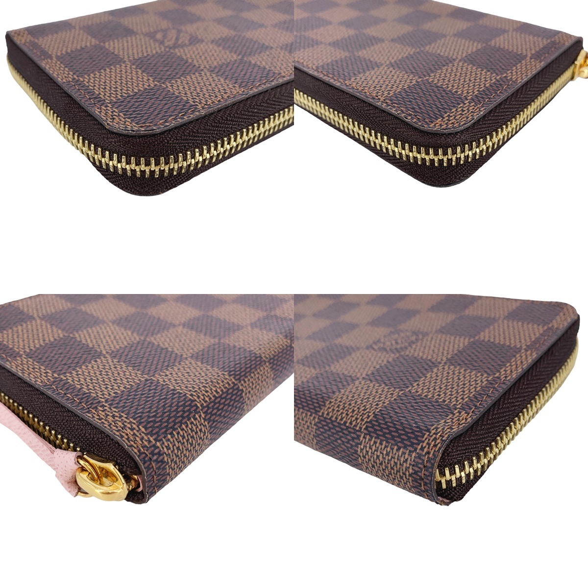 【中古】 LOUIS VUITTON ルイ・ヴィトン ポルトフォイユ・クレマンス M61298 ダミエ ピンク 長財布 23009767DS_画像7