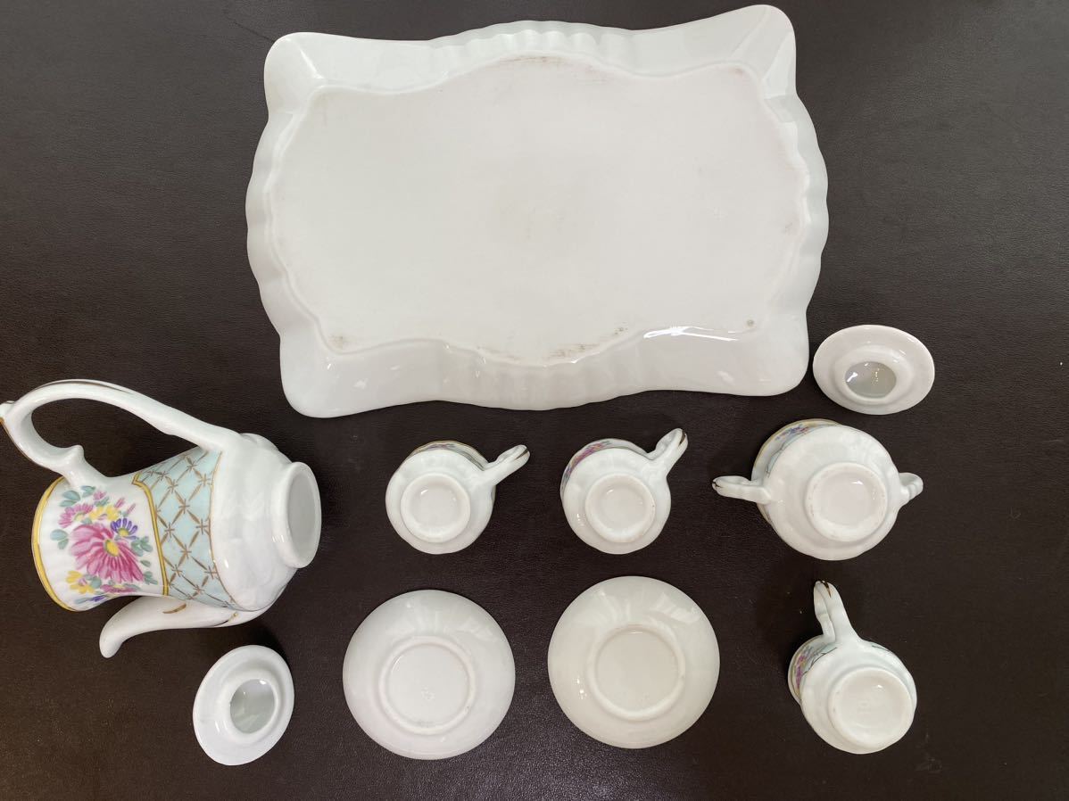 ROYAL ASHMORE Royal ashu moa ash tray ceramics, Mini Mini tea set cup & saucer milk sugar pot sandglass 