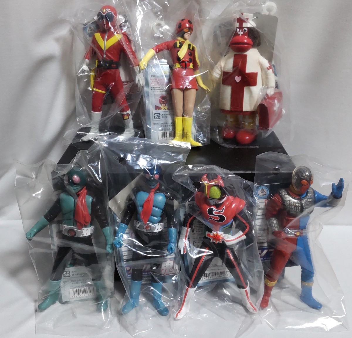 ソフビ魂 仮面ライダー アカレンジャー 電波人間タックル キカイダー