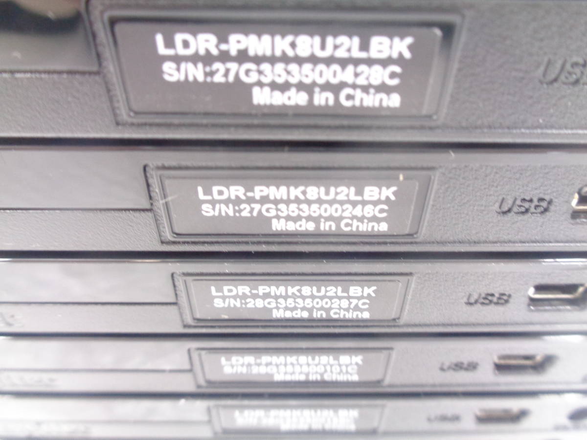 1円～ Logitec ボータブルDVDドライブ LDR-PMK8U2LBK ｘ 10個セット 中古動作品(C938)_画像3