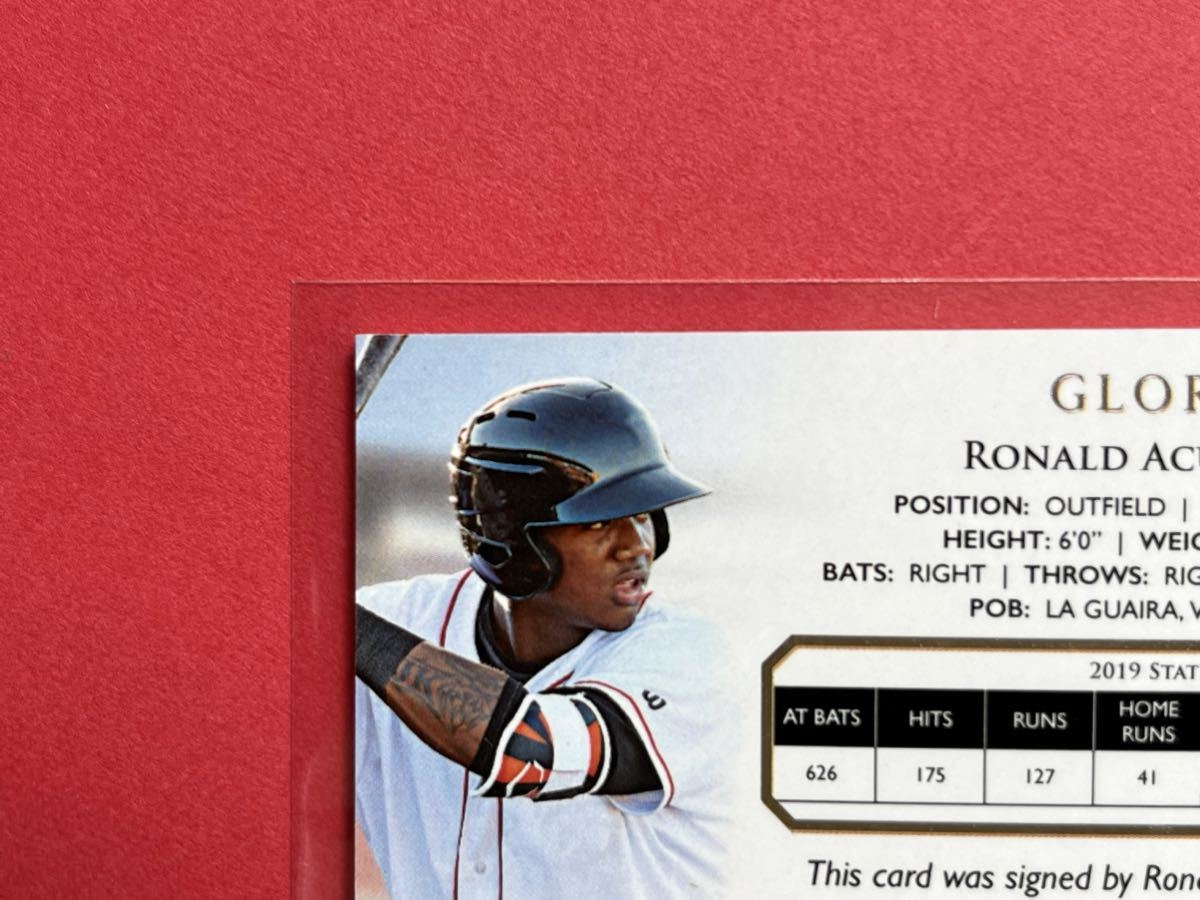 4枚限定/RONALD ACUNA JR. 直筆サインカード /2020 futera UNIQUE