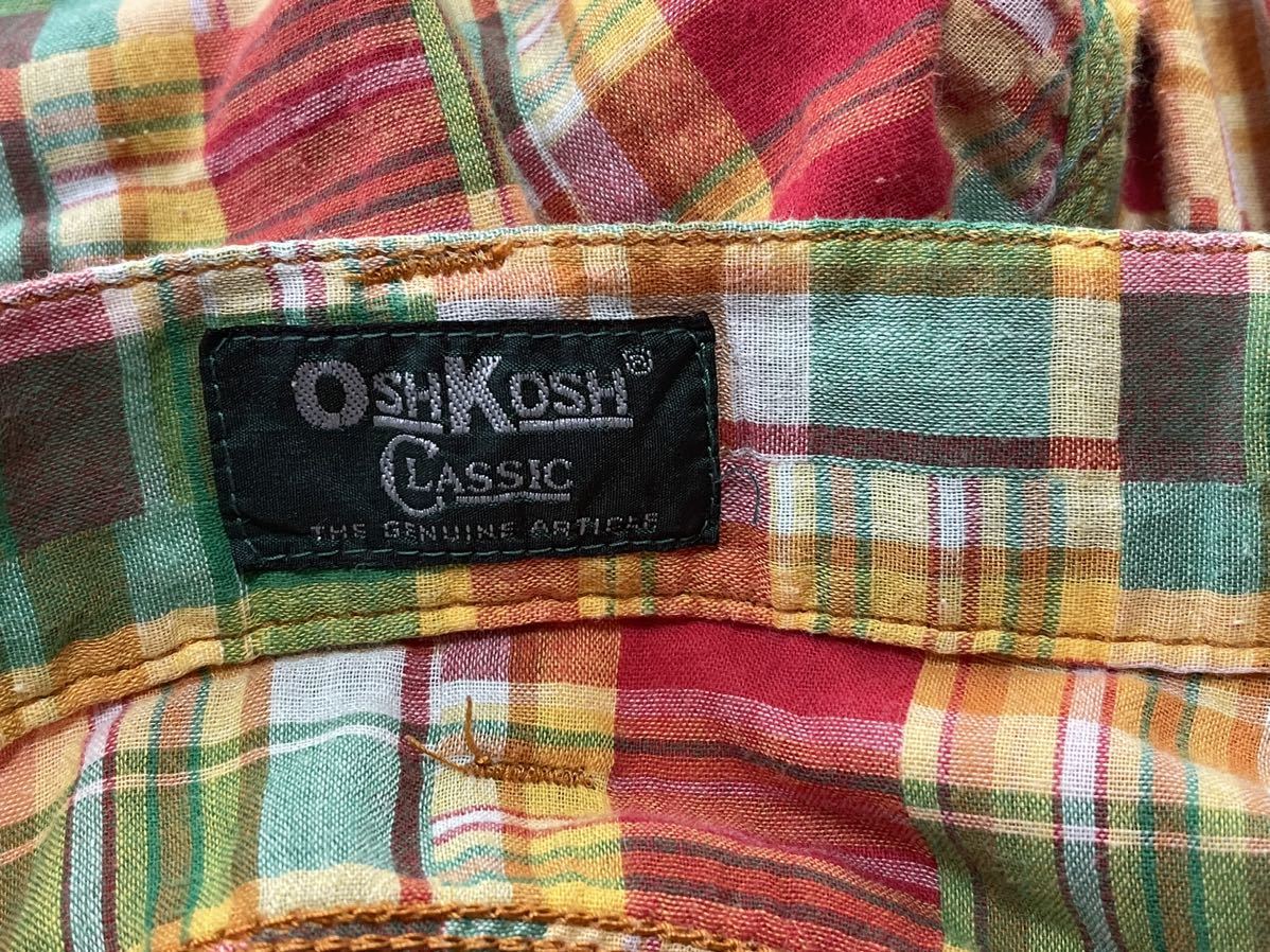 OSHKOSH オシュコシュ ハーフパンツ チェック Mショートパンツ OSHKOSH オシュコシュ ハーフパンツ チェック Mショートパンツ