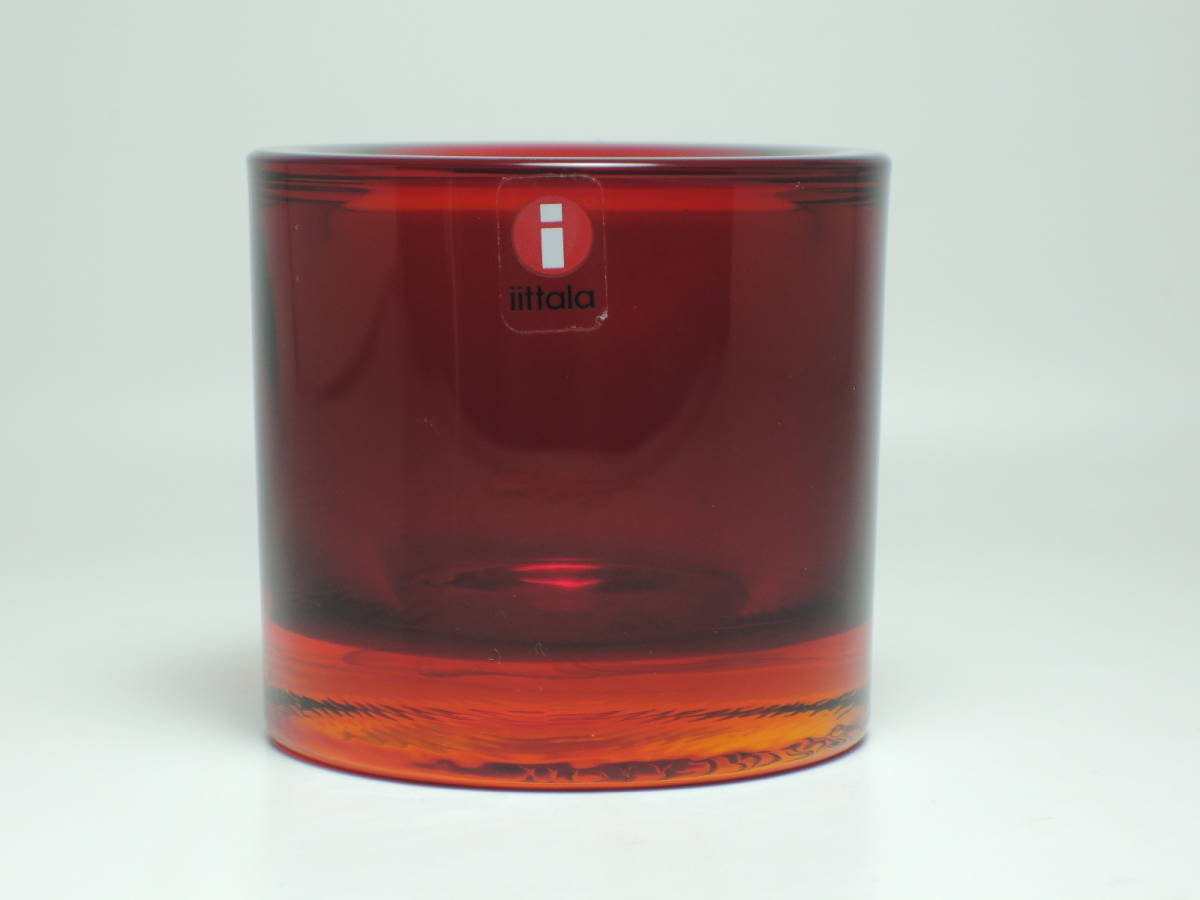 上質で快適 レッド 【廃盤】 イッタラ KIVI iittala 赤 キャンドル