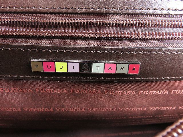 Yahoo!オークション - 激渋!FUJITAKA フジタカ ビジネスバッグ 茶 レザ...