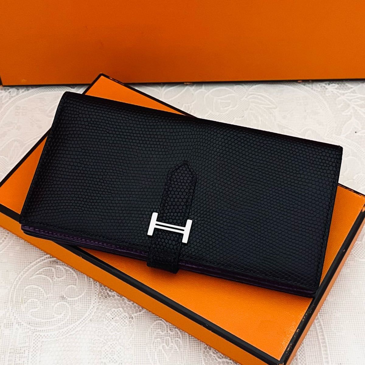 Yahoo!オークション - バイカラー限定品 入手困難 HERMES エルメス 長