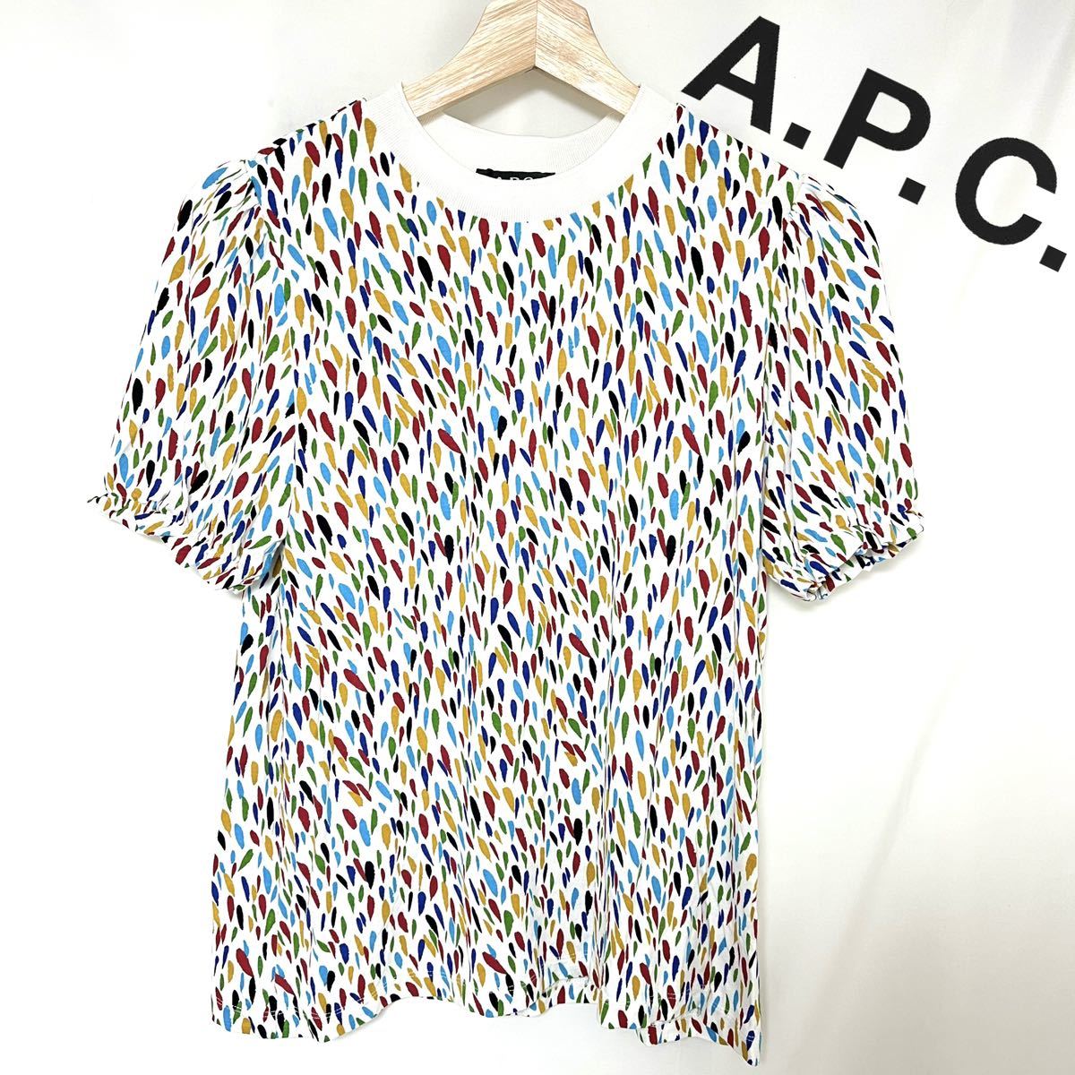A.P.C. アーペーセー カラフル Tシャツ 日本製 レディース　マルチカラー　S
