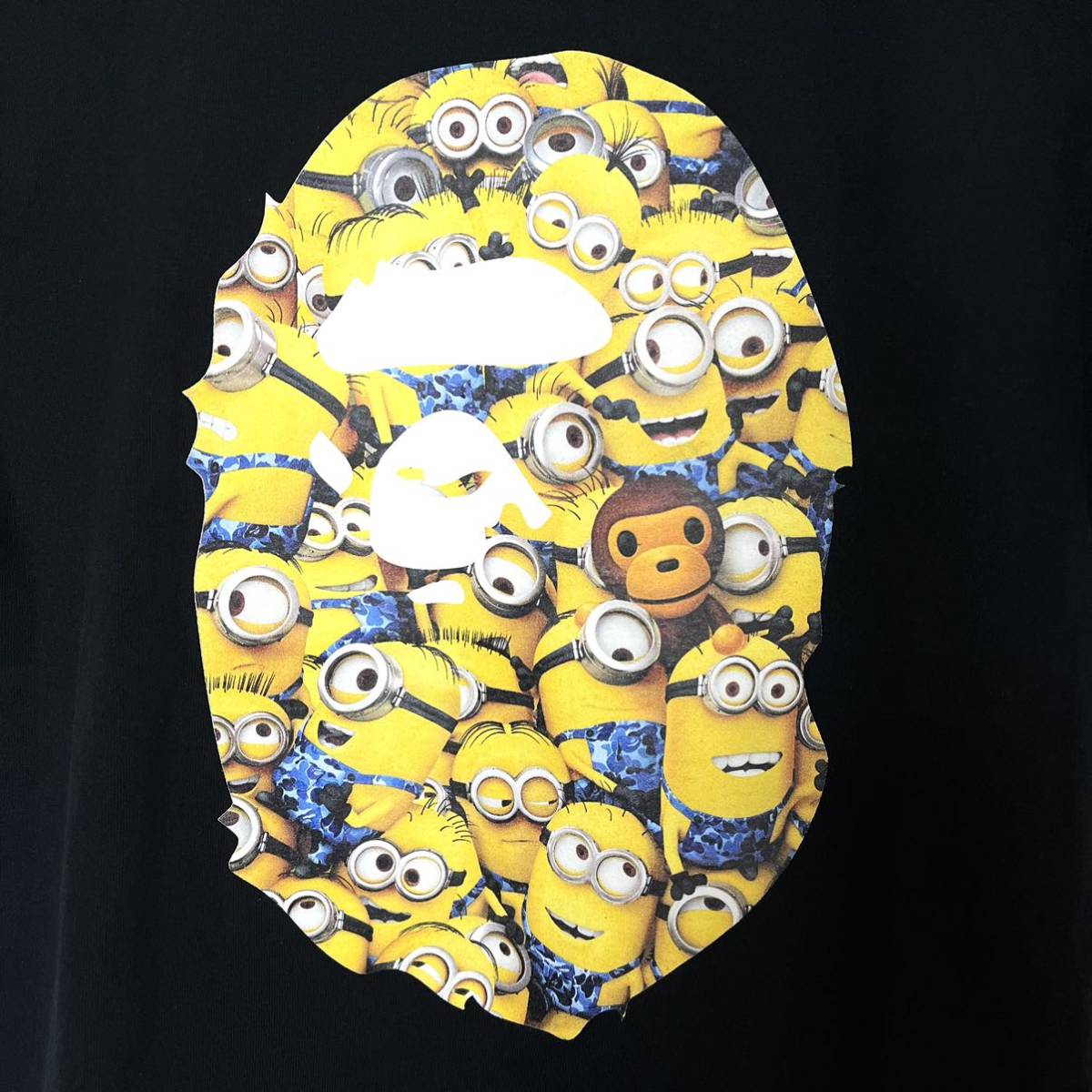 MINIONS APE ミニオンズ エイプ A BATHING APE アベイシングエイプ ミニオンズ フィーバー MINIONS TEE プリント Tシャツ 22SS S ブラック