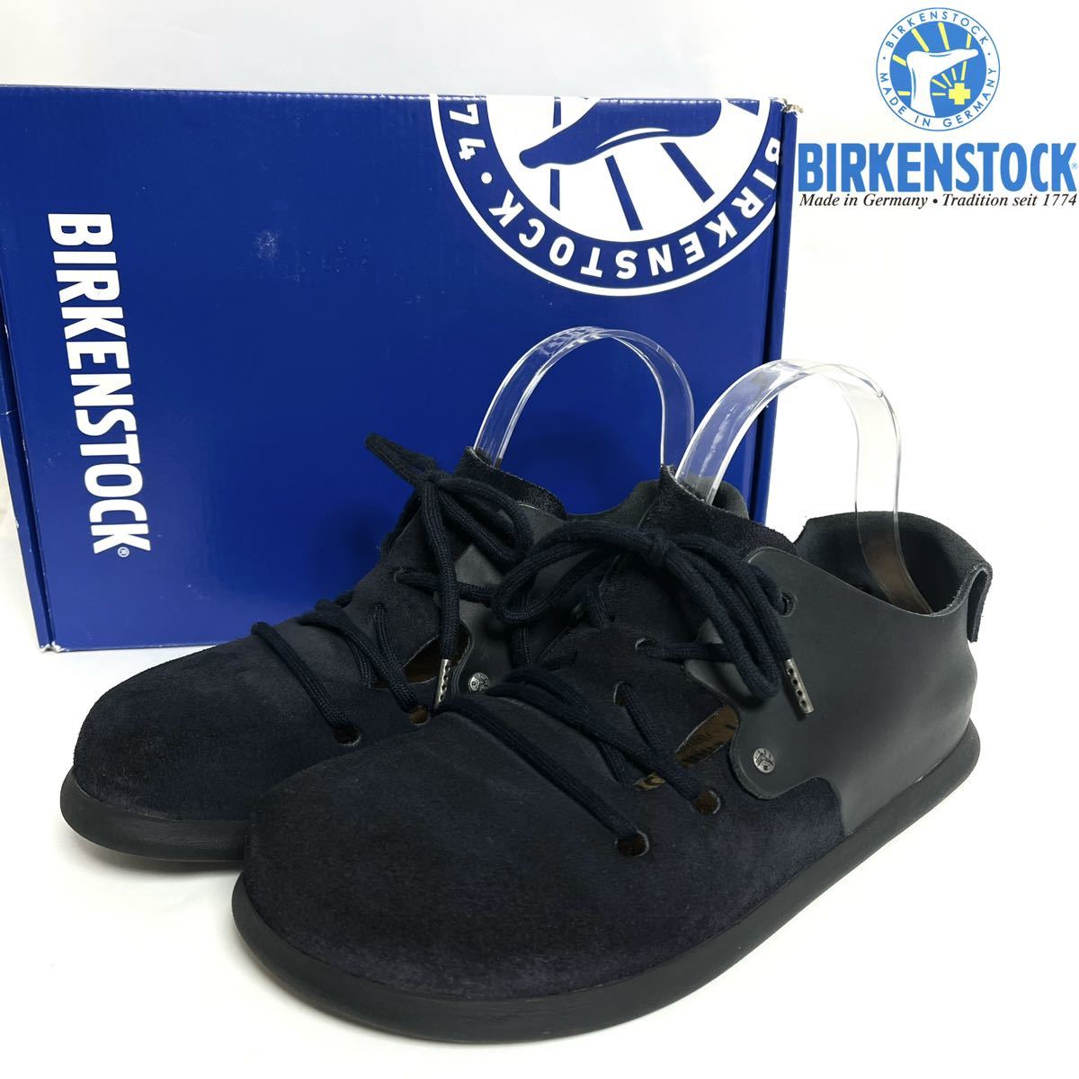 BIRKENSTOCK ビルケンシュトック Montana モンタナ オイルドレザー　スエードレザー 革靴　ナイトブルー　24.5cm_画像1