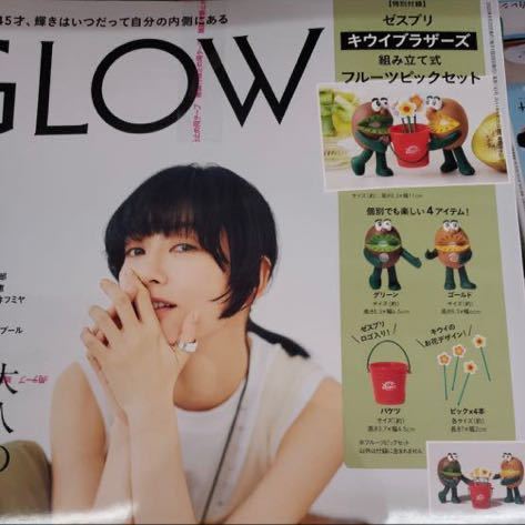 2セット　GLOW　グロー　キウイブラザーズ　ゼスプリ　フルーツピック セット　フィギュア　9月号　 宝島社_画像2