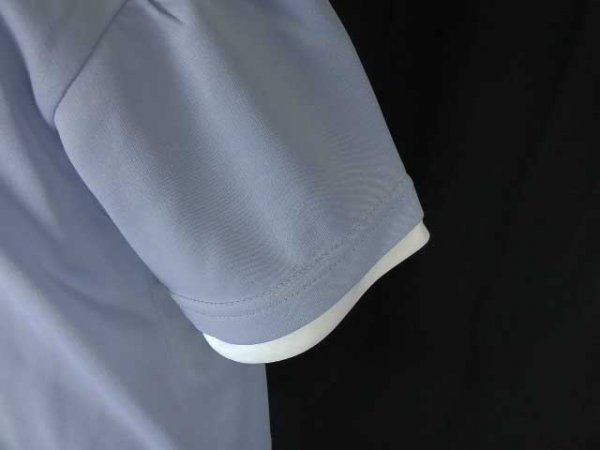 ap1599 ○送料無料 新品 LindSTORM リンドストーム Tシャツ サイズ130cm ライトブルー 白 半袖 キッズ 吸水速乾 UVカット 夏 重ね着風_画像4