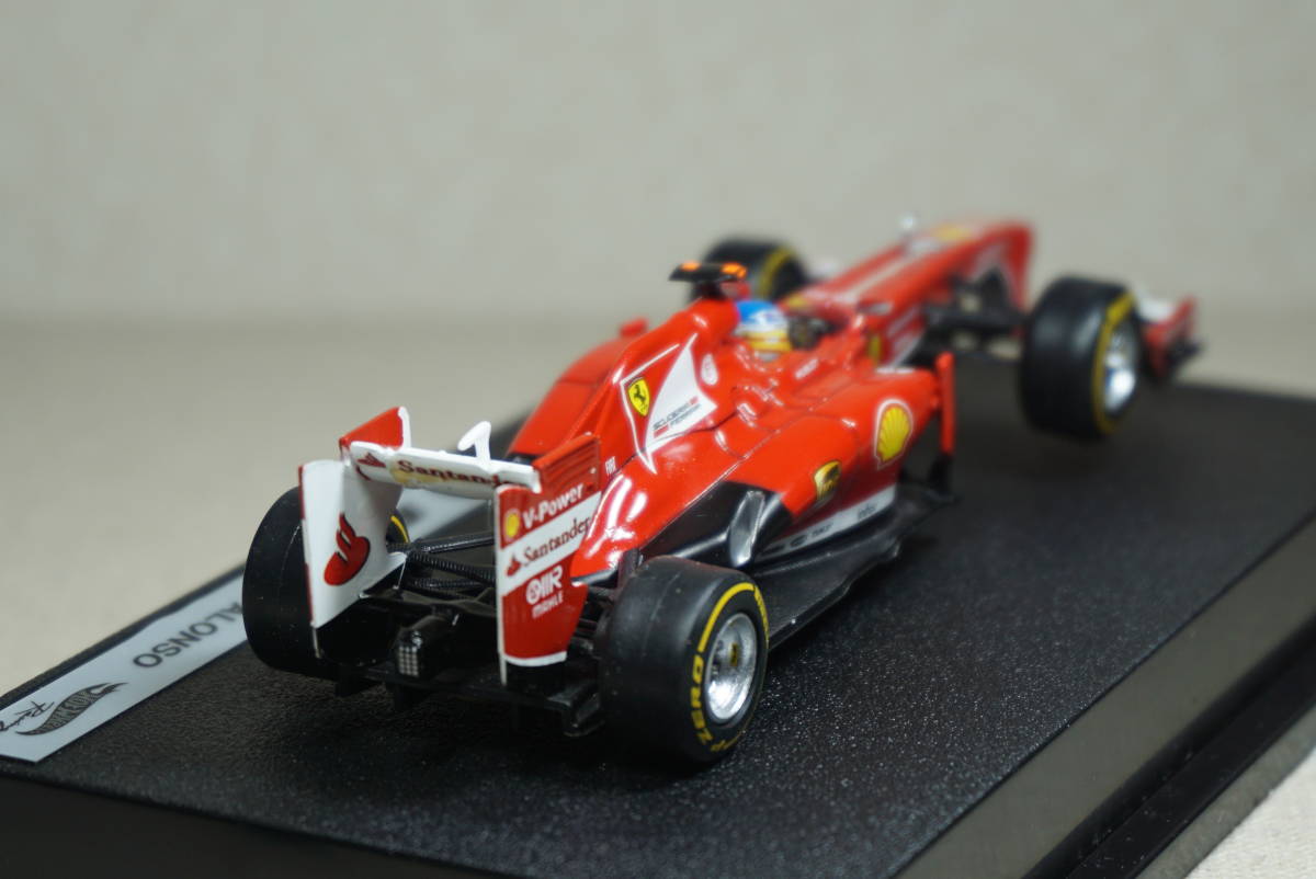 1/43 アロンソ MATTEL Ferrari F138 #3 Alonso 2013 F1 フェラーリ 664 hotwheels の画像7