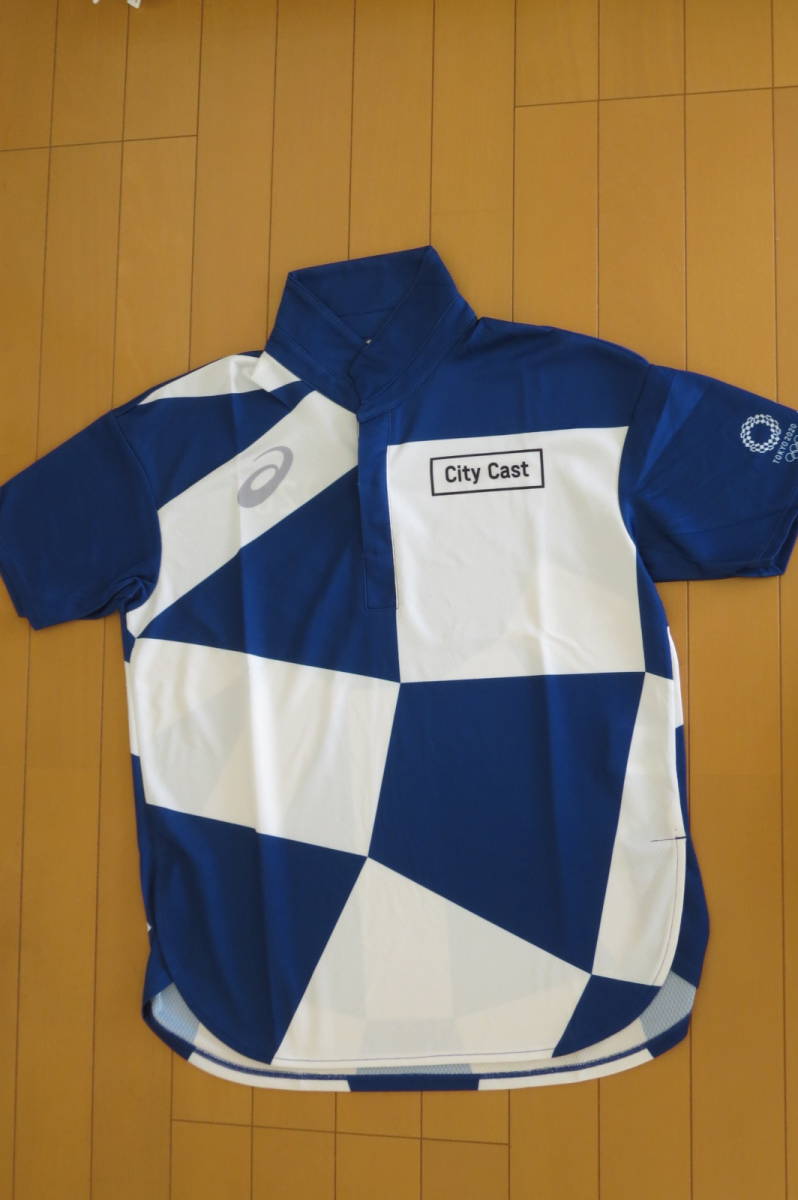 即決 アシックス 東京2020オリンピック パラリンピック シティボランティア ポロシャツ シャツ 非売品 M_画像1
