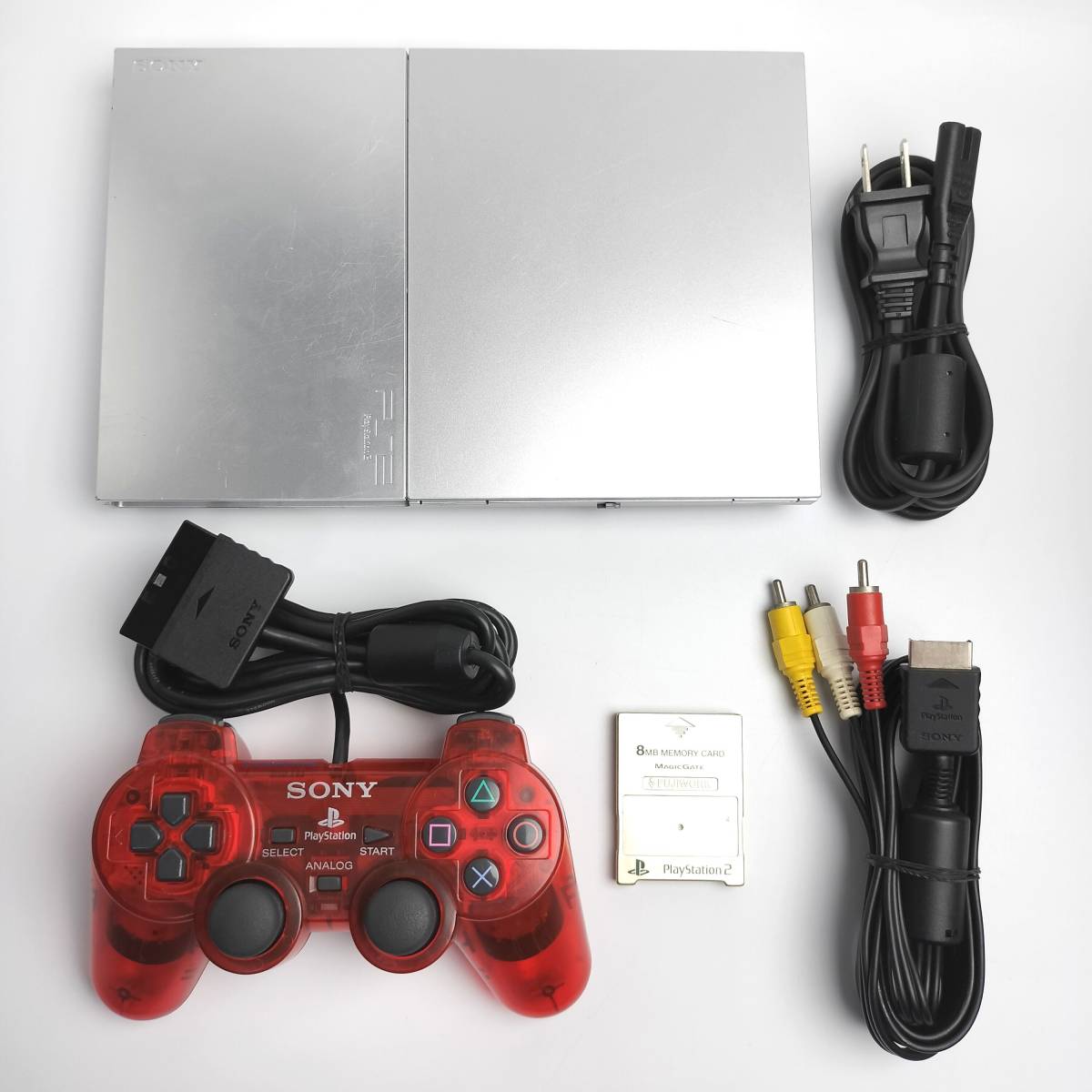 ★薄型★ PS2 最終生産型 SCPH-90000 サテンシルバー PS2 プレステ2 PlayStation2 SCPH 90000 SS 薄型