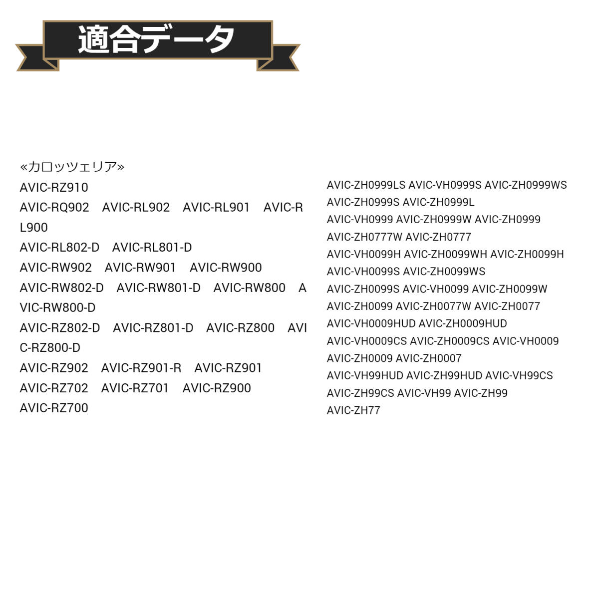 AVIC-RZ901-R カロッツェリア 地デジ フィルムアンテナ 両面テープ 取説 ガラスクリーナー付 送料無料