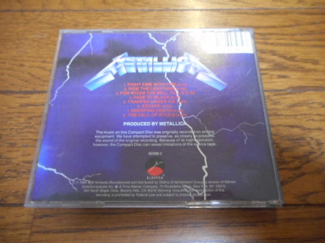 【CD】　 Metallica/ Ride The Lightning　メタリカ_画像4