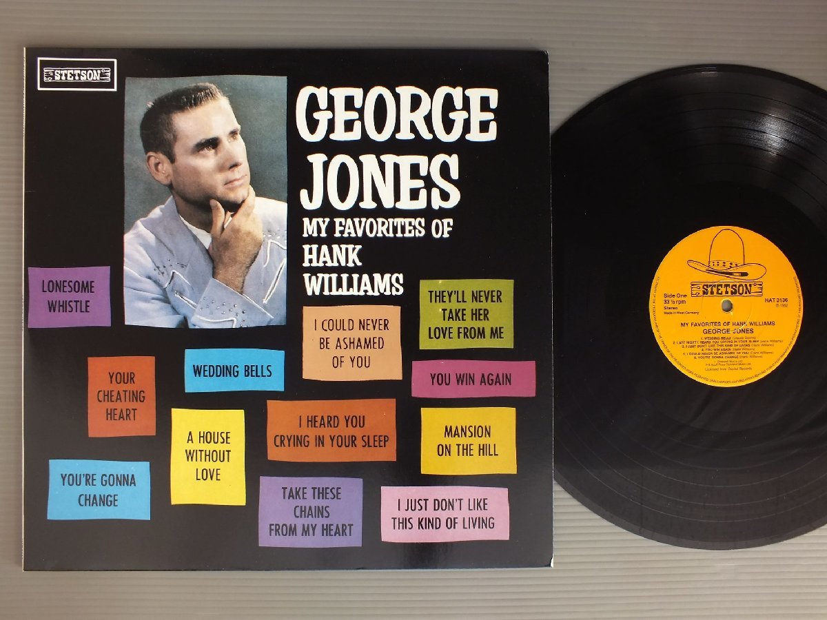 ●米LP GEORGE JONES/MY FAVORITES OF HANK WILLIAMS●_画像1