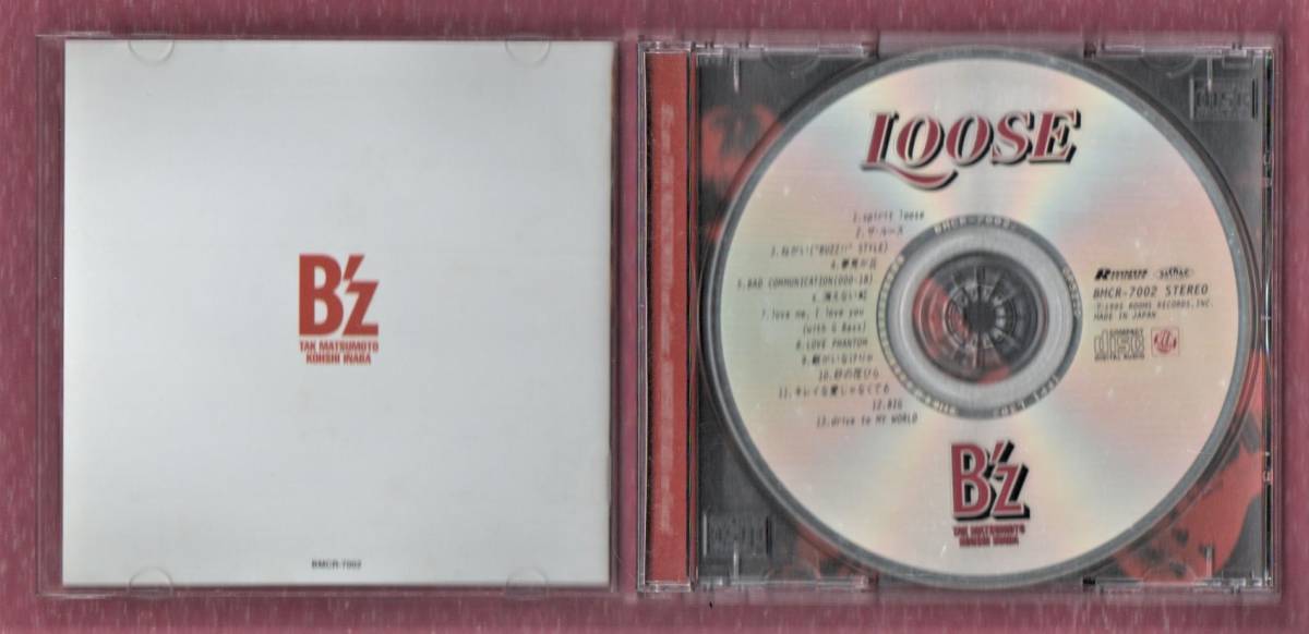 ∇ ビーズ B'z 13曲入1995年 CD/ルース LOOSE/ねがい BAD COMMUNICATION love me, I love you LOVE PHANTOM 収録/稲葉浩志 松本孝弘の画像5