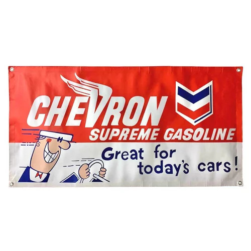 ガレージバナー [シェブロン] CHEVRON タペストリー アメリカン雑貨 インテリア雑貨 ショップ ディスプレイ 店舗