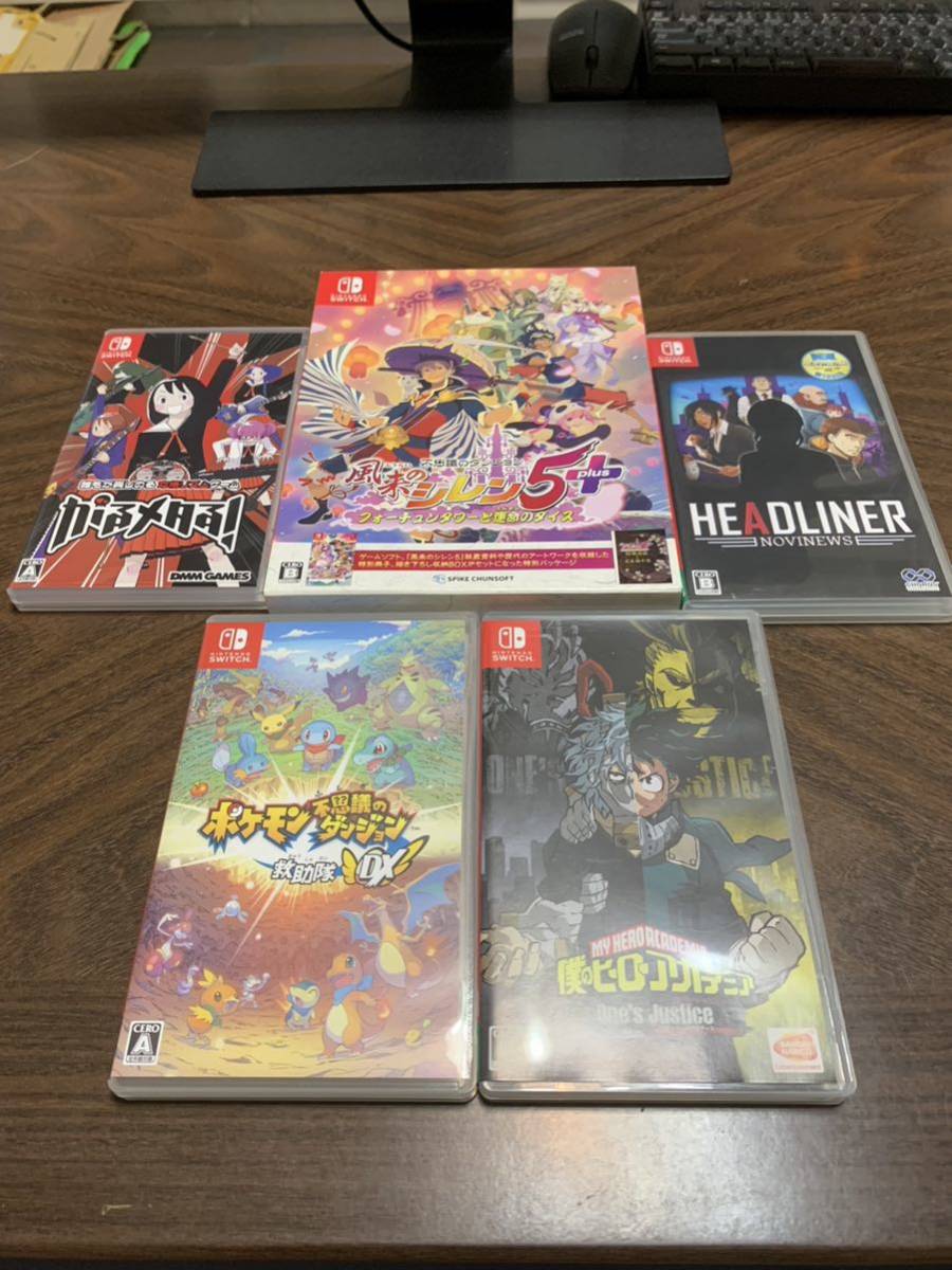 Switchソフト5本セットまとめて (ポケモン不思議のダンジョン救助隊DX