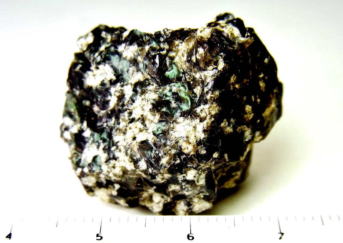 [国産鉱物]　ハリ班岩（虹色反射光）・熊本県産　N56 _画像8