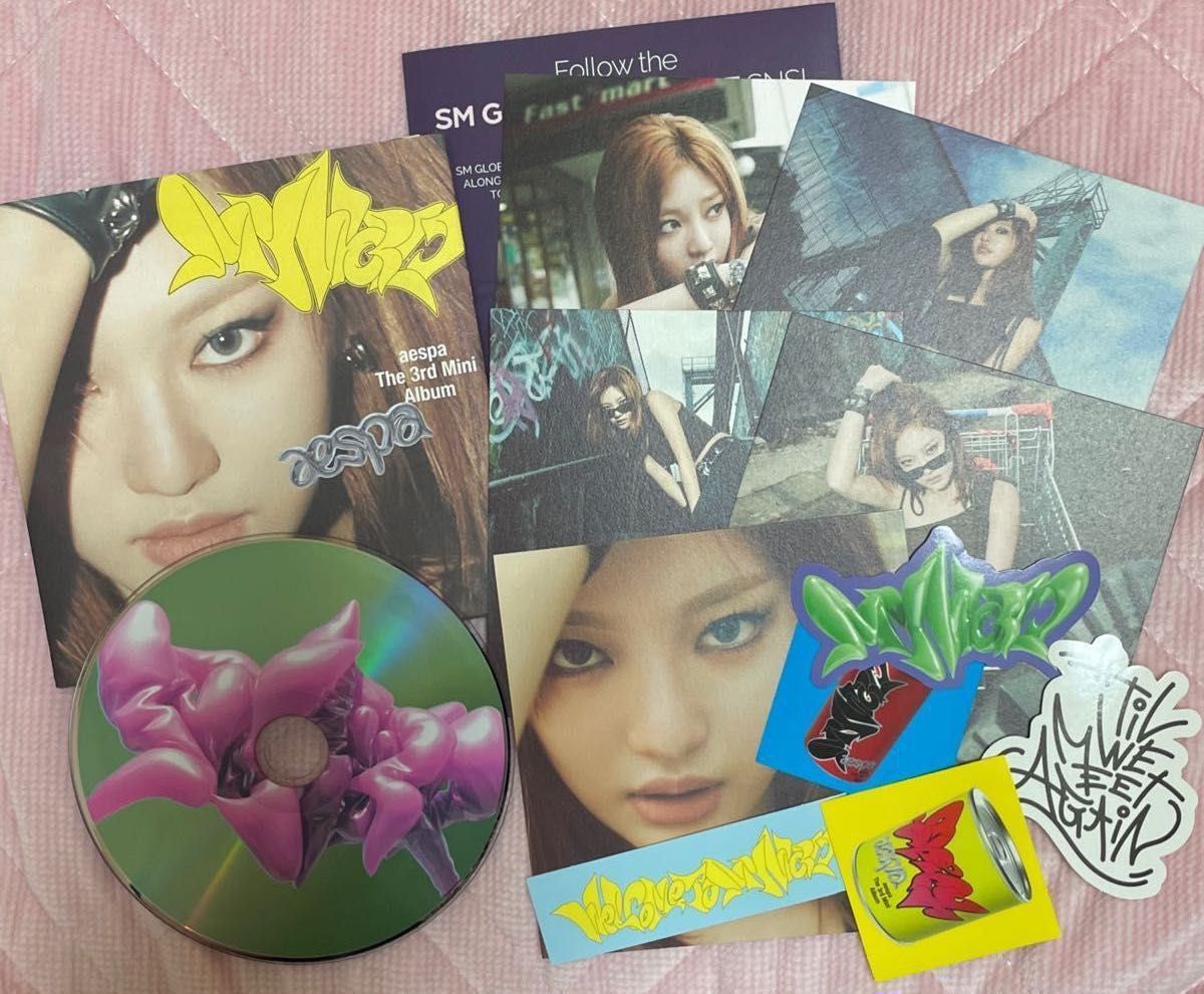 aespa my world ニンニン poster ver アルバム cd シール エスパ aespa my world ニンニン poster ver アルバム cd シール エスパ