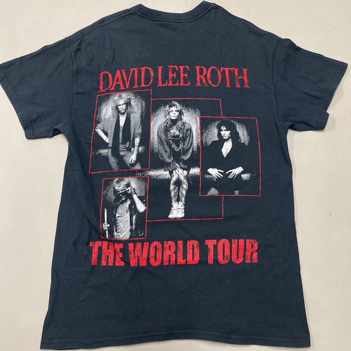 DAVID LEE ROTH デイヴィッドリーロス バンド Tシャツ ヴァンヘイレン VAN HALEN TOUR band T-shirt デビットリーロス EAT 'EM AND SMILEの画像3