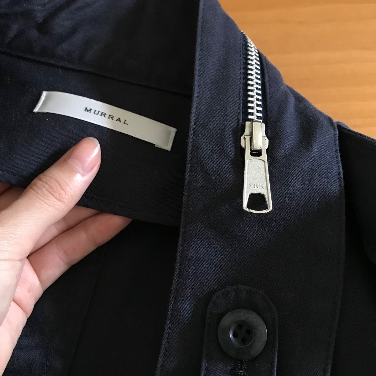 MURRAL ミューラル　デザイン　ミリタリージャケット　ネイビー　紺　半袖