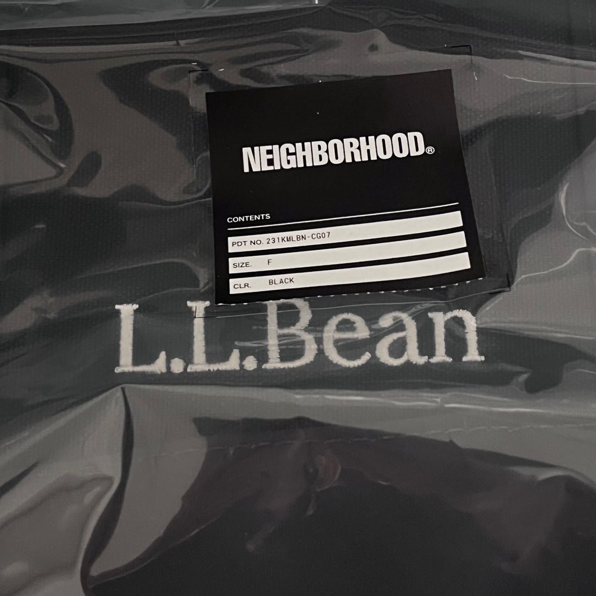 neighborhood NH X L L BEAN BLACK TOTE-M ネイバーフッド エルエル