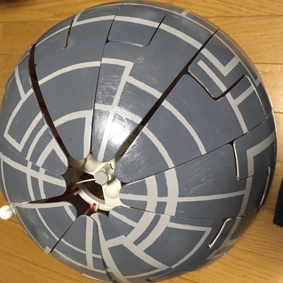 ハンドメイド デス・スター IKEA ペンダント ランプ PS 2014 オレンジ 35cm スターウォーズ DIY シーリングライト デザイン star wars_画像9