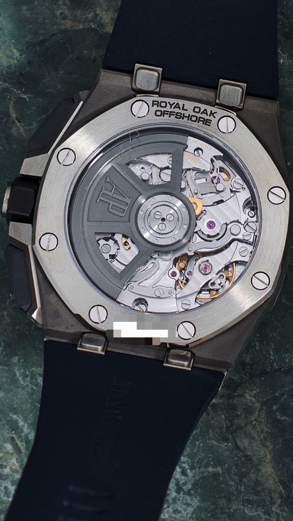  стандартный товар Audemars Piguet aAudemarsPiguet хронограф наручные часы ROYALOAKOFFSHORE Royal дуб offshore 43 мм как новый действующий 26420TI.OO.A027CA01