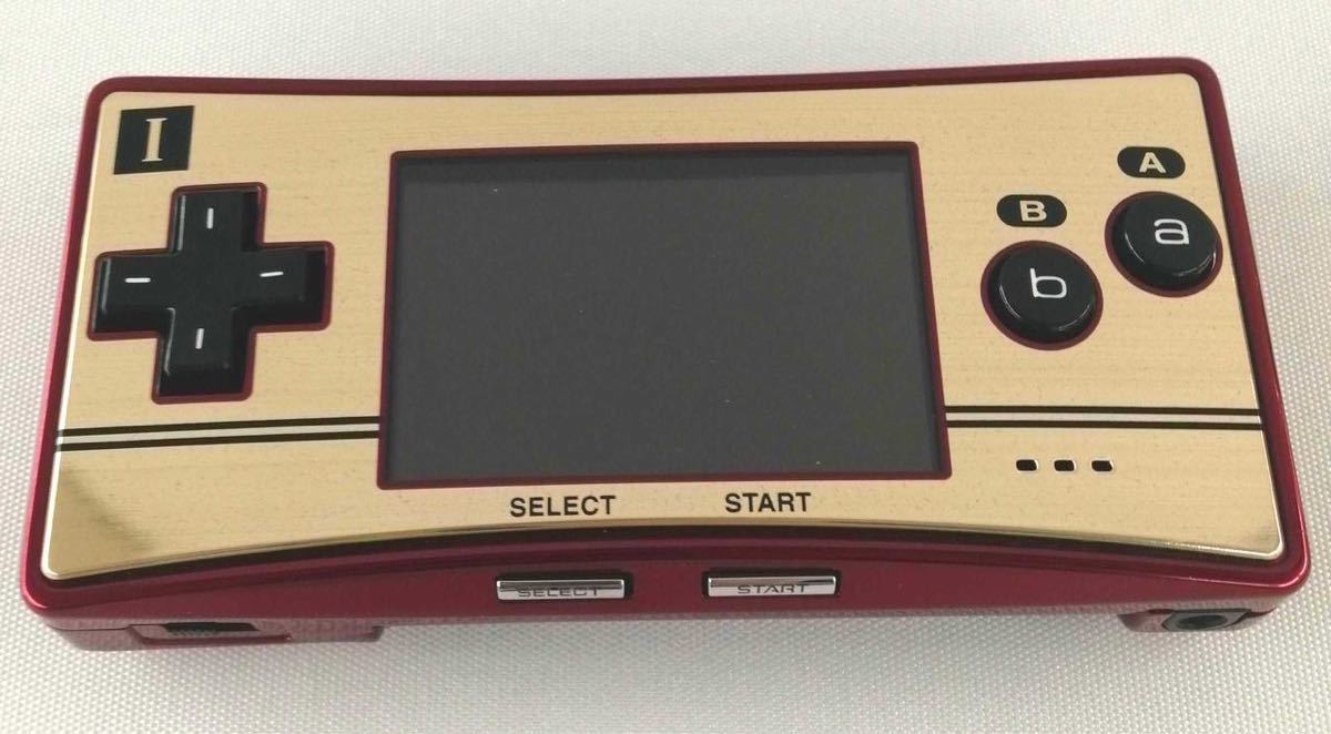 任天堂 NINTENDO GAME BOY micro ニンテンドーゲームボーイミクロ ファミコンカラー 本体のみ 美品